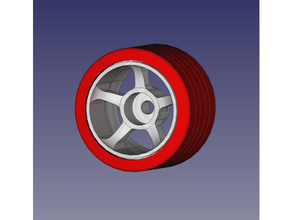 meccano f1 roda borda pneu 3d print model - Mito3D