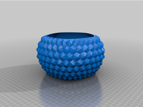 diamondbowl4 bowl container 3d print model - Mito3D