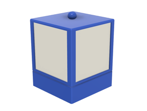 spinning lithophane cube 3d print model - Mito3D