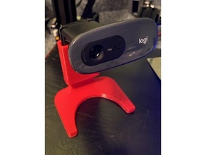 shortened remix webcam stand logitech c270 & c310 mount 3d print model - Mito3D