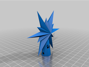 tree topper star bells 3d print model - Mito3D