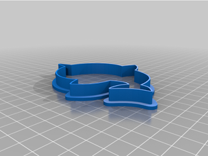 baby shark cookie cutter 3d print model - Mito3D