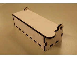 Taglio laser penna scatola fablab fantasioso hackerspace taglio makerspace opensource pmma stift dei punti metallici legna 3d print model - Mito3D