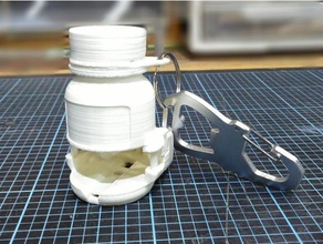 bottle strap figure bottleman 3d print model - Mito3D