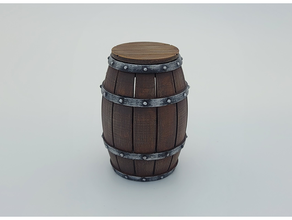 wine barrel barrel 3d print model - Mito3D