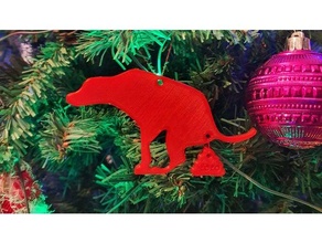 christmas decoration - dog 2020 decorations ornament ornaments tree 3d print model - Mito3D