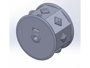 smars rueda eje bloquear tornillo 3d print model - Mito3D