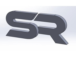 sr logo 3d logo logo