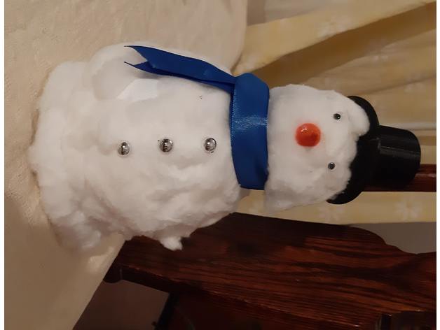pupazzo neve Natale decorazione ornamento natale decorazioni 3D print model - Mito3D