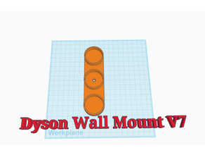 dyson wall mount v7 3d print model - Mito3D