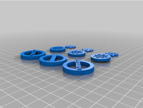 aşılanmış yaymak kovid düğmeler 3d print model - Mito3D
