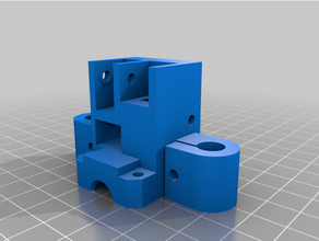 xy carriage graphite bushing 8mm rod hypercube printer 3d print model - Mito3D