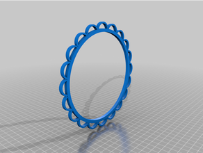 ricamo personalizzato cerchio 3d print model - Mito3D