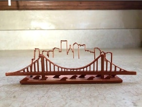 pittsburgh skyline bridge city 3d print model - Mito3D