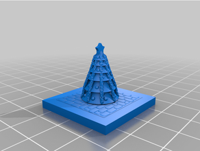 greeblecity pudico Natale albero 3d print model - Mito3D