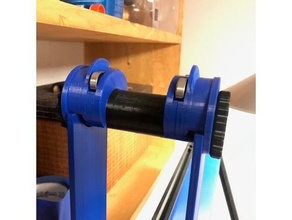 ball bearing filament spool solution cr-10 cr-10s holder 3d print model - Mito3D