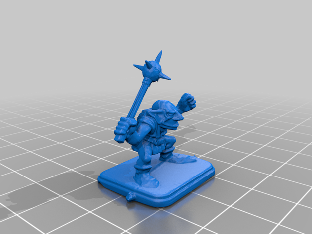 heroquest goblin mace 3D print model - Mito3D