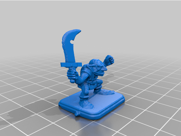 heroquest goblin sword 3D print model - Mito3D