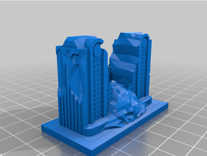 Greeblecity kalıntılar harap greeblecityruins 3d print model - Mito3D