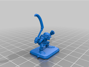 heroquest goblin scythe 3d print model - Mito3D