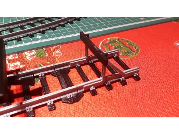 - os-railway compatible endline open railway osrailway train track traintrack 3D print model - Mito3D