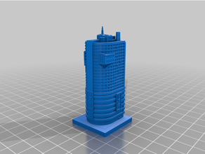 Greeblecity cyberpunk gecorp márketing edificio 3d print model - Mito3D