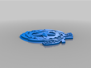 emblema repubblica Italiana hd 3d print model - Mito3D