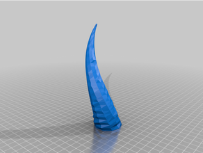devli horns vase mode demon devil prop spiral 3d print model - Mito3D