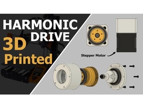 3d printed harmonic drive gadget gearbox gears 3d print model - Mito3D