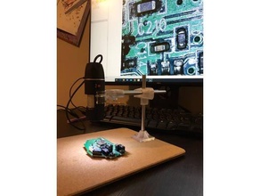 numérique microscope supporter 3d print model - Mito3D