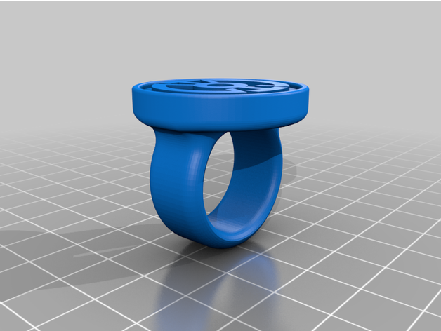 Blau Laterne Ring dc Comics 3D print model - Mito3D