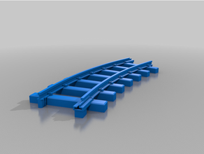 bachmann compatible gauge curved track 3d print model - Mito3D