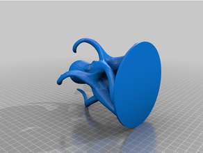 Tintenfisch Zahnbürste Halter Unterstützung Remix 3d print model - Mito3D