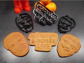 nsson amp nore viver Pão gengibre cortadores biscoito cortador 3d print model - Mito3D
