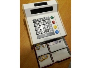 ikea duktig - cash register drawer drawers fusion 360 step toy 3d print model - Mito3D