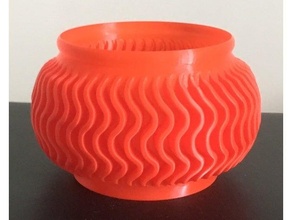 vase mode succulent planter 5 bowl bowls planters pot spiralized spiral printing 3d print model - Mito3D