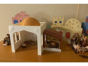 Navidad cuna natividad escena 3d print model - Mito3D