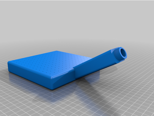 bigger shower head handle showerhead 3D print model - Mito3D