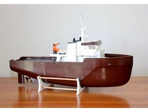 Nützlichkeit Schiff Stütze Remix rc Boot Schlepper 3d print model - Mito3D