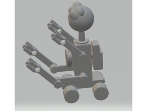 fhw abbagliante robot azione figura drone facile Stampa divertimento ragazzi giocattolo 3d print model - Mito3D