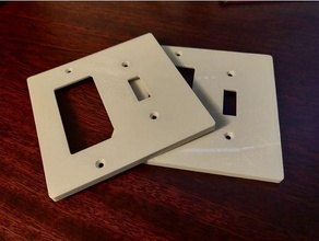 2 gang Wandplatte Dekora Öffnung Schalter elektrisch Box Startseite Mantel Auslauf 3d print model - Mito3D