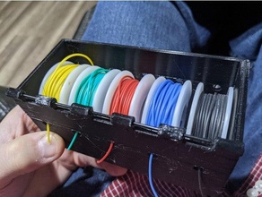 câble bobine alimentation boîte mangeoire titulaire soutien gestion 3d print model - Mito3D