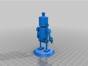 helperbot2 minyatür model robot Bilim kurgu teknoloji 3d print model - Mito3D