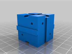 single interactive cube puzzle 3d challenge challenging 3d print model - Mito3D
