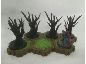 spooky tree breakable object heroscape tabletop Spooky 3d print model - Mito3D