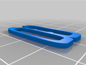 french strap closure 3d print model - Mito3D