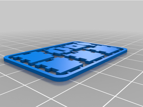 flat pack klein Münze Block Kit 3d print model - Mito3D