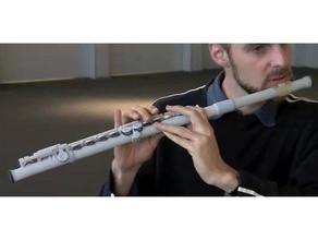 3d printed transversal flute mit lab 3d print model - Mito3D