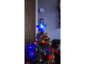 Mini Star Weihnachten Baum Topper Dekoration Ornament 3d print model - Mito3D