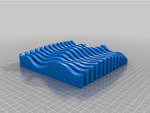 geschnitten Welle Design 3d print model - Mito3D